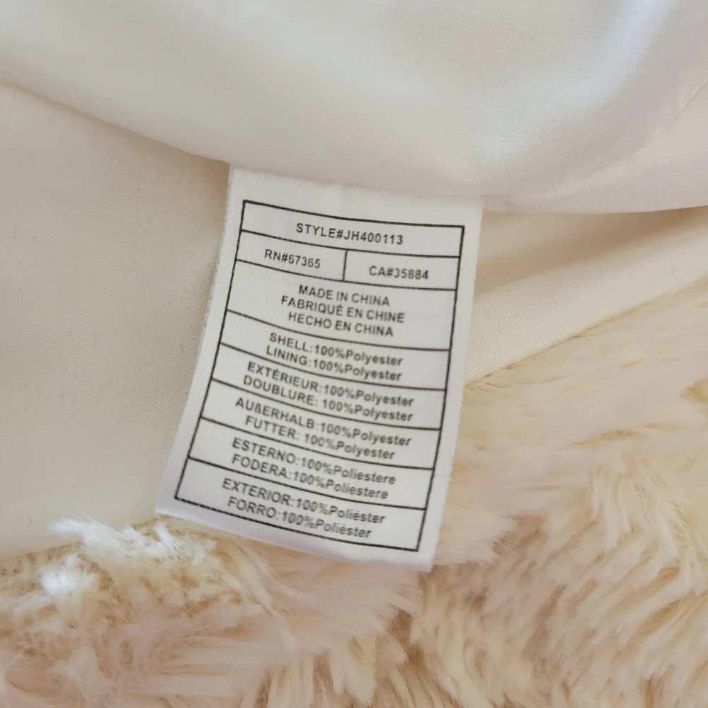 Jack by BB Dakota Women's Cream Faux Fur Coat